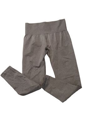 NVGTN gray cropped leggings size Large